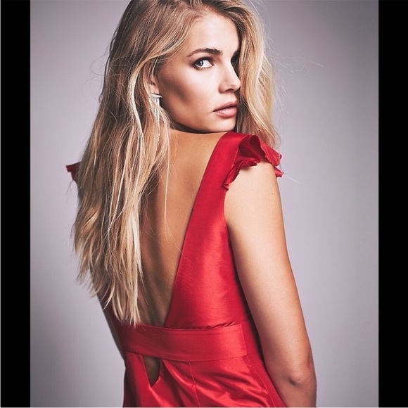 Free People Limited Edition Goddess in Red Gown - Picture 3 of 11